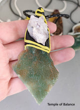 Load image into Gallery viewer, Pendant - Chrome Chalcedony and Amethyst