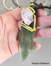 Load image into Gallery viewer, Pendant - Chrome Chalcedony and Amethyst