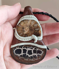 Load image into Gallery viewer, Pendant - Septarian & Ammonite
