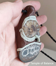 Load image into Gallery viewer, Pendant - Septarian & Ammonite