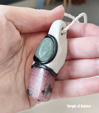 Load image into Gallery viewer, Pendant - Rhodonite with Green Aventurine