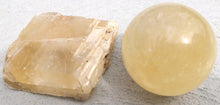 Load image into Gallery viewer, Crystal - Yellow Calcite polished and raw