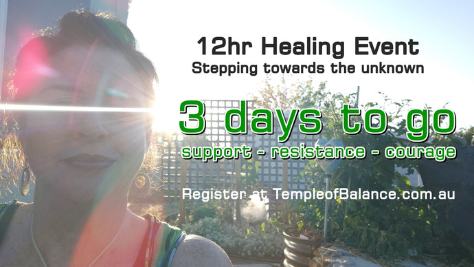 Stepping towards the Unknown - 3 days to go