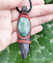 Load image into Gallery viewer, Pendant - FLUORITE with green aventurine
