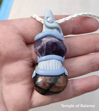 Load image into Gallery viewer, Pendant - Chiastolite with amethyst
