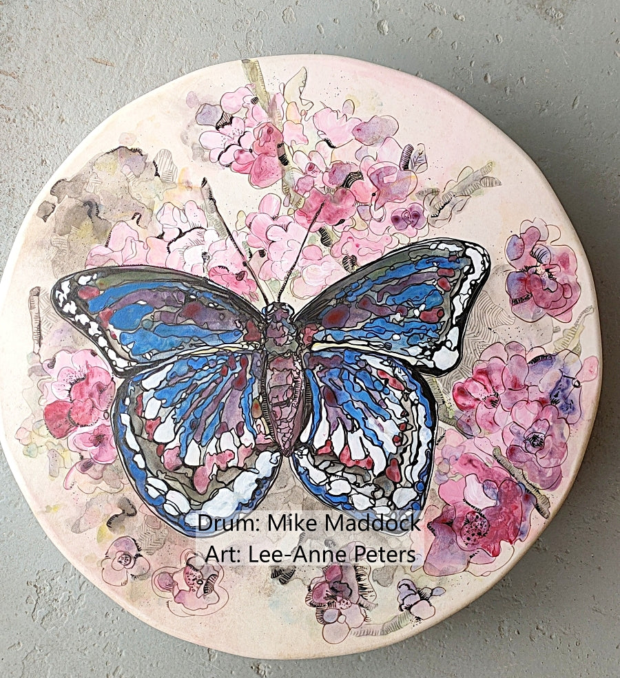 Shamanic Drum - Butterfly Blossom