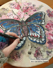 Load image into Gallery viewer, Shamanic Drum - Butterfly Blossom
