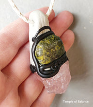 Load image into Gallery viewer, Pendant - Rose Quartz + Atlantisite
