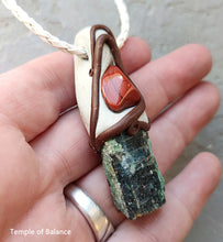 Load image into Gallery viewer, Pendant - Kyanite Fuschite with red jasper
