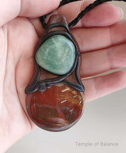 Load image into Gallery viewer, Pendant - Jasper &amp; Green Aventurine
