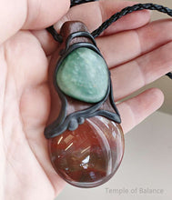 Load image into Gallery viewer, Pendant - Jasper &amp; Green Aventurine
