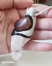 Load image into Gallery viewer, Pendant - Quartz with Fluorite
