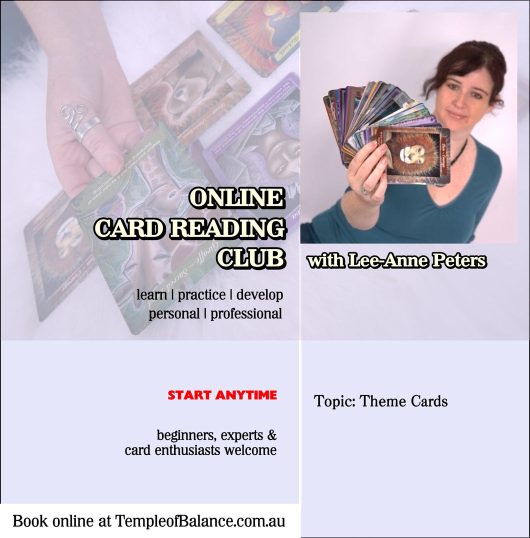 CARD READING CLUB - Theme cards