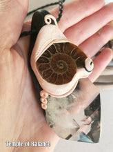 Load image into Gallery viewer, Pendant - Clear Quartz with Ammonite
